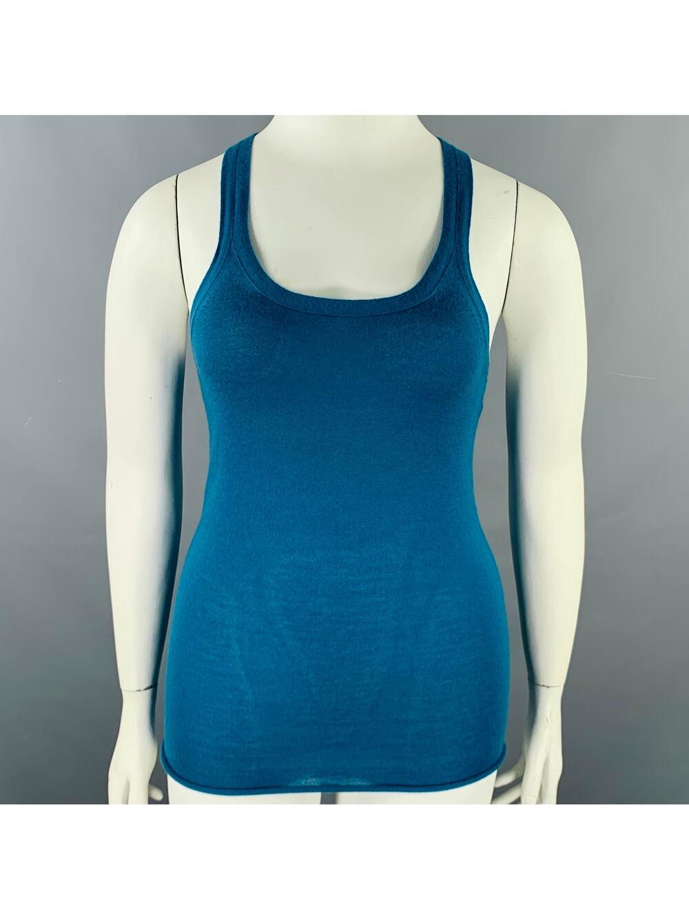 TSE Size L Blue Racerback Casual Top